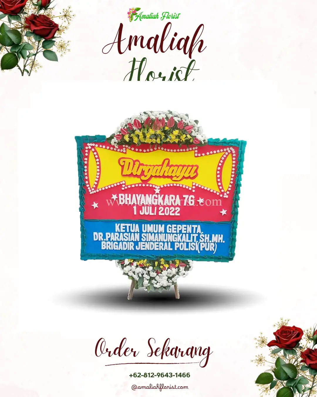 Papan Bunga HUT Ulang Tahun Koto Besar